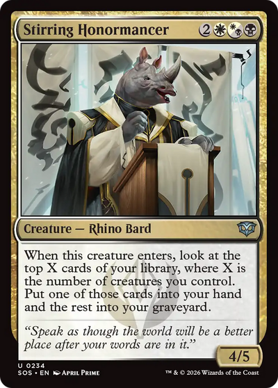 Stirring Honormancer