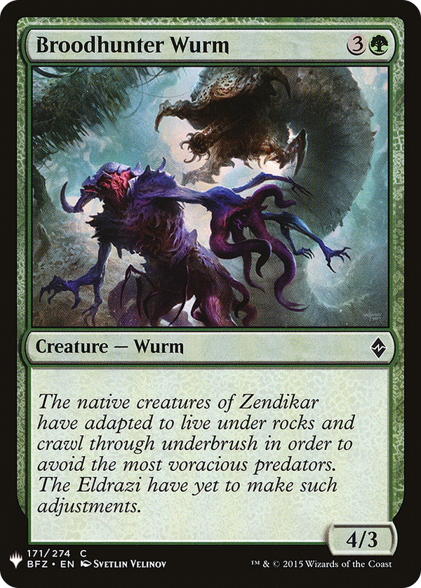 Broodhunter Wurm (plst)