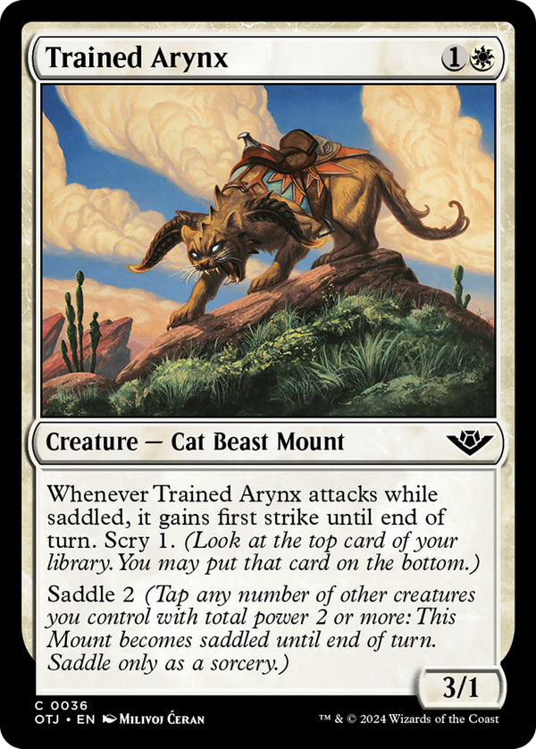 Trained Arynx (otj)