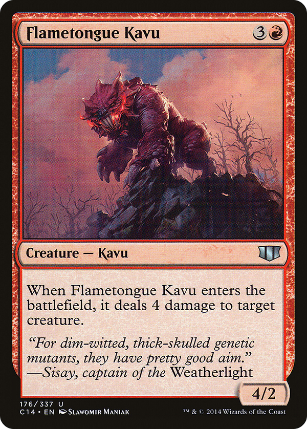 Flametongue Kavu (c14)