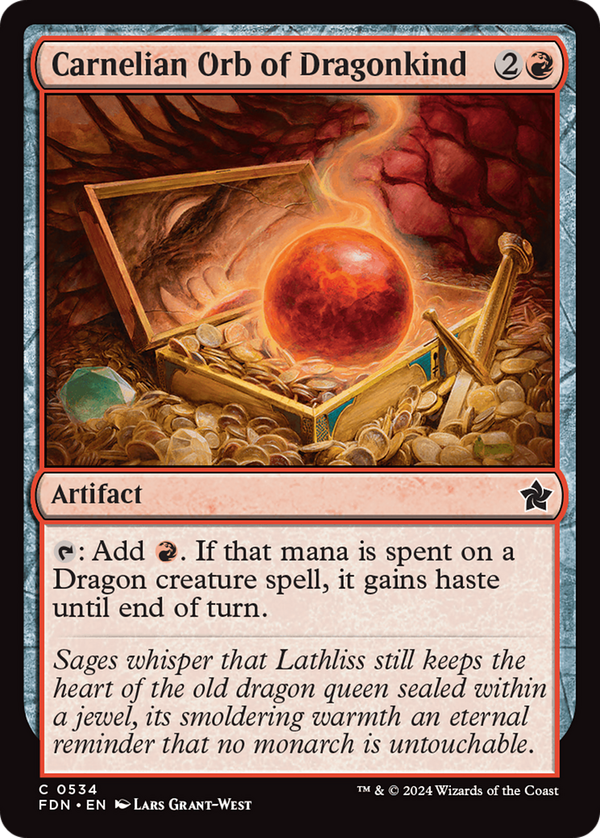 Carnelian Orb of Dragonkind (fdn)