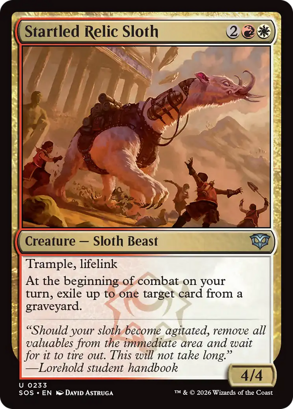 Startled Relic Sloth (sos)