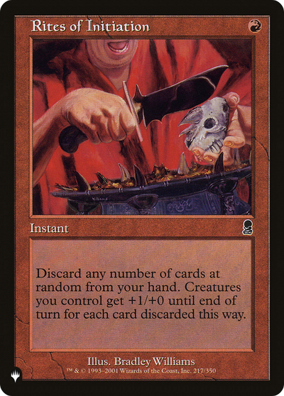 Rites of Initiation