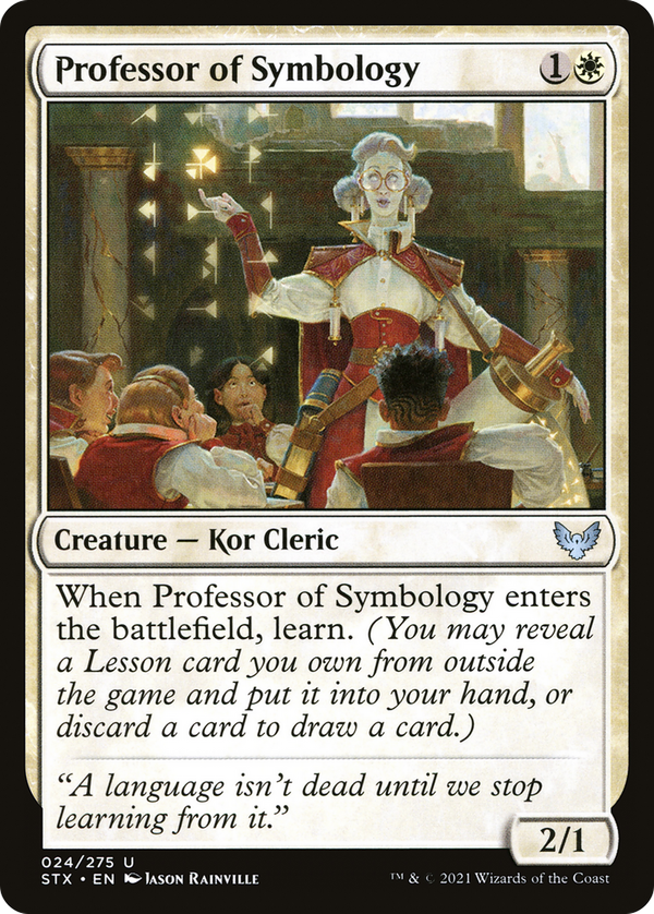 Professor of Symbology (stx)