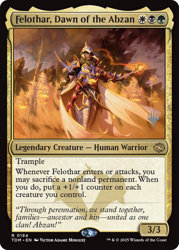 Felothar, Dawn of the Abzan (ptdm)