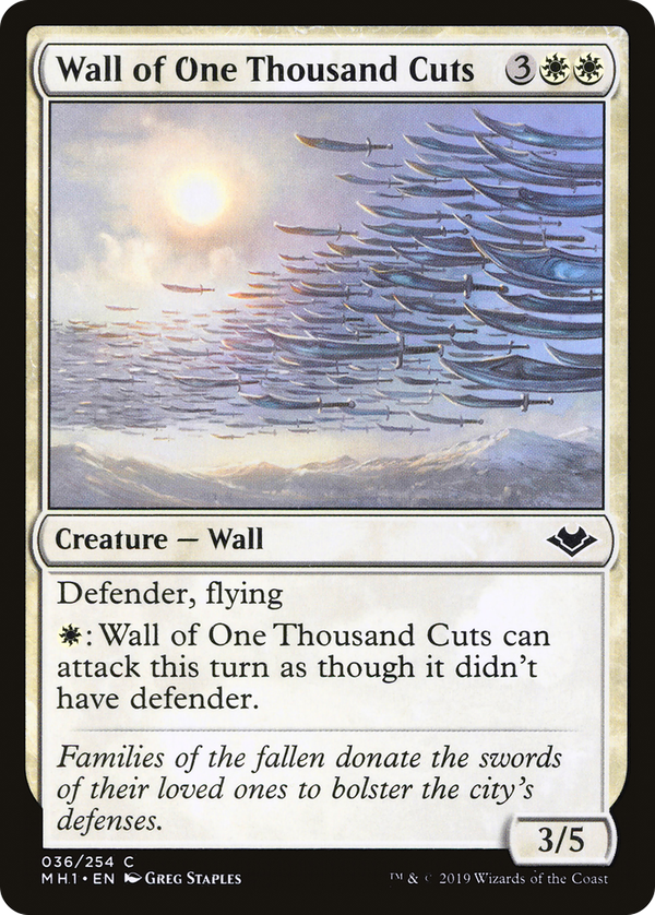 Wall of One Thousand Cuts (mh1)
