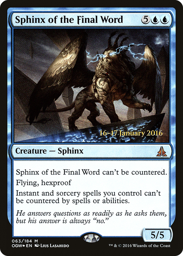Sphinx of the Final Word (pogw)