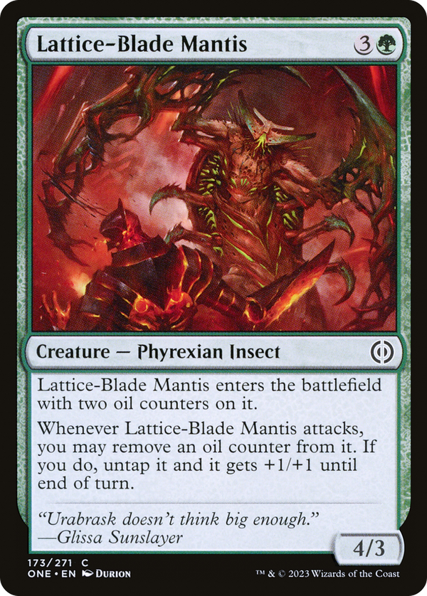 Lattice-Blade Mantis (one)