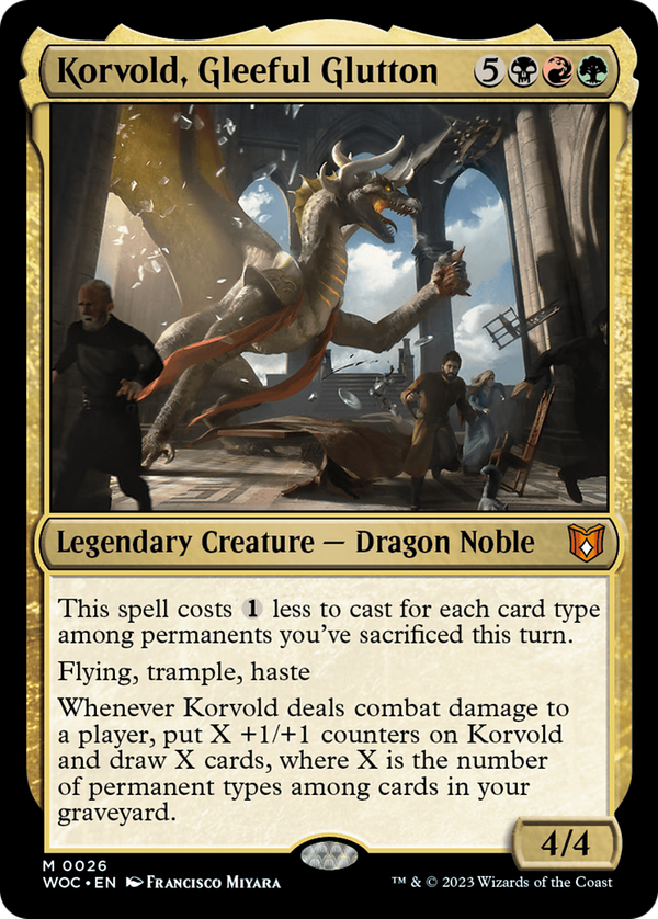 Korvold, Gleeful Glutton (woc)