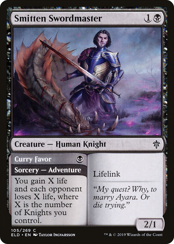 Smitten Swordmaster // Curry Favor (eld)
