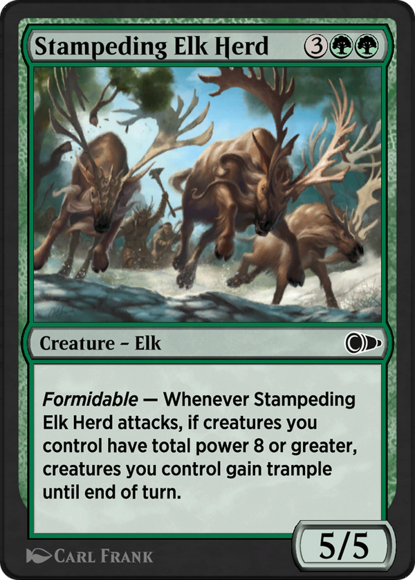Stampeding Elk Herd (pio)