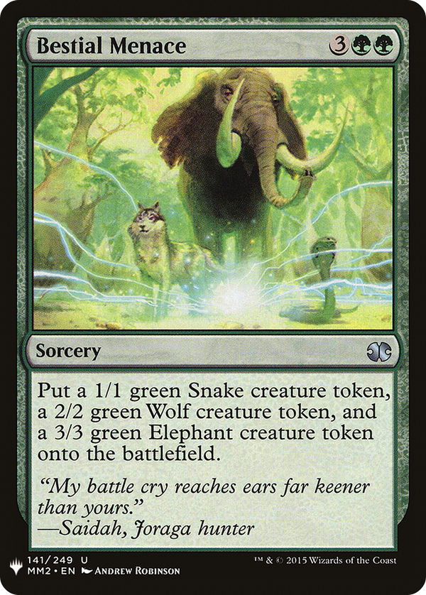 Bestial Menace (plst)
