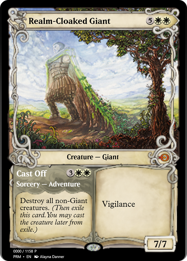 Realm-Cloaked Giant // Cast Off (prm)