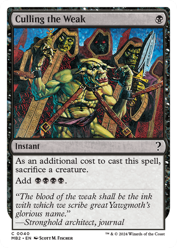 Culling the Weak (mb2)