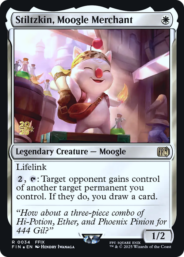 Stiltzkin, Moogle Merchant (pfin)
