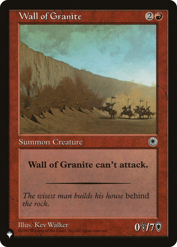 Wall of Granite (plst)