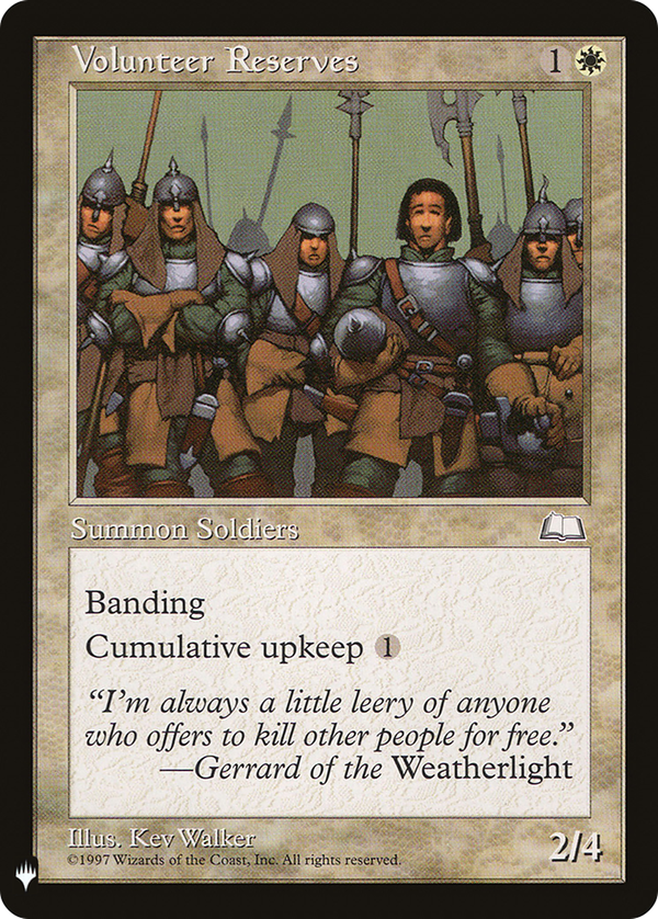 Volunteer Reserves (plst)
