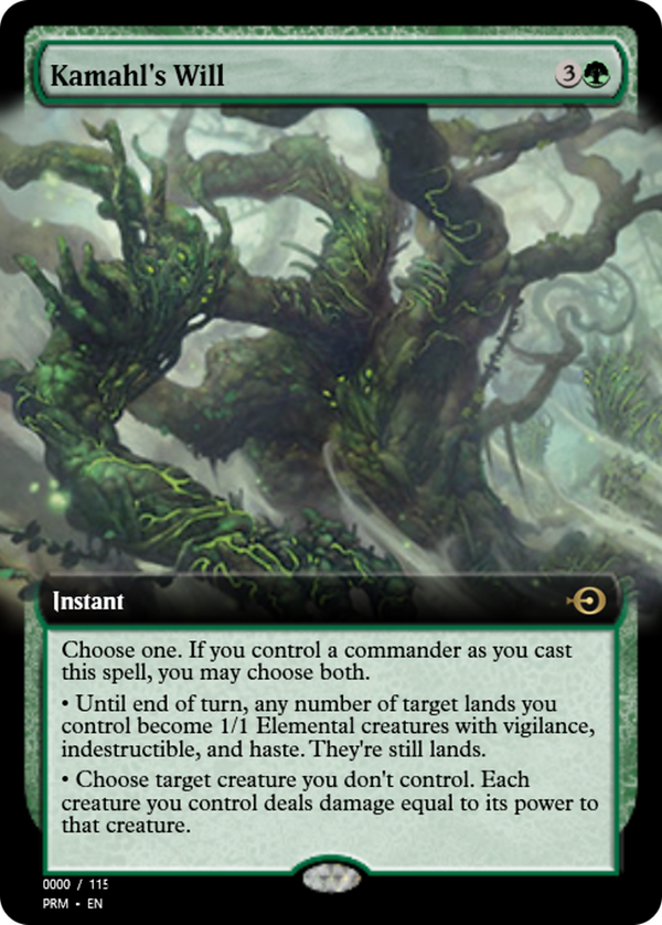 Kamahl's Will (prm)