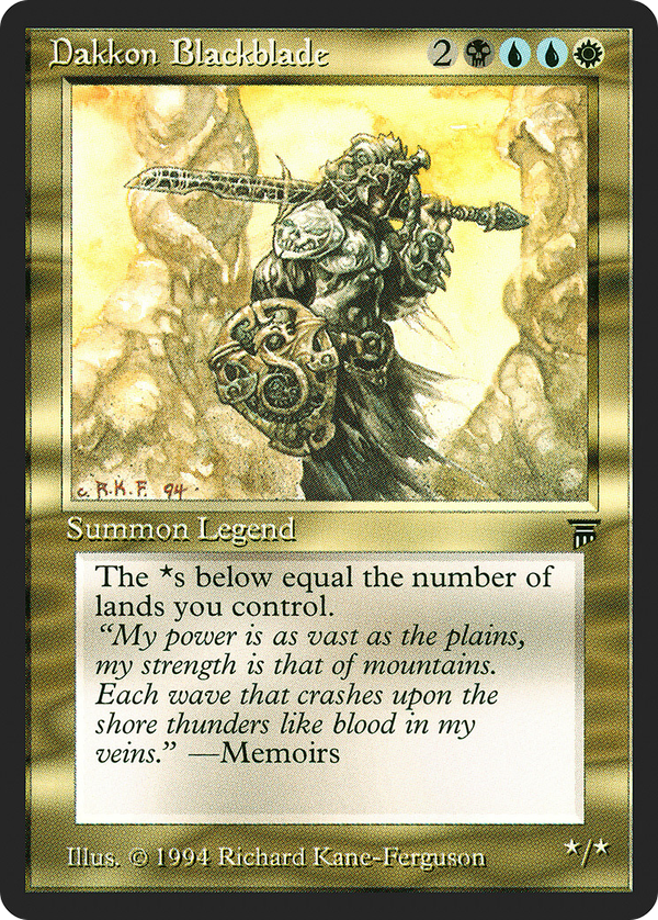 Dakkon Blackblade (leg)