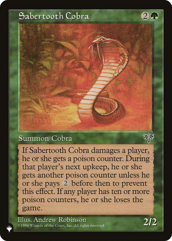 Sabertooth Cobra (plst)