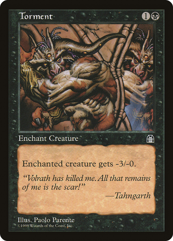 Torment (sth)