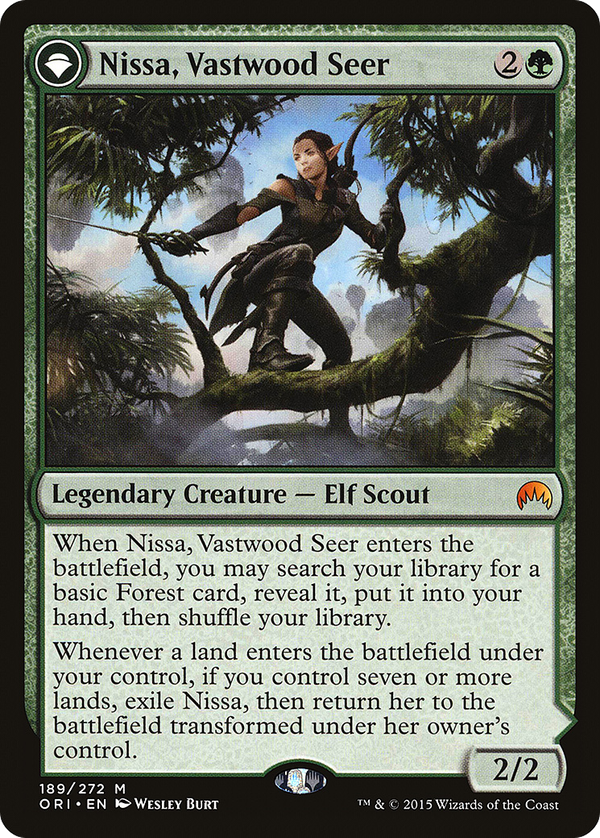 Nissa, Vastwood Seer // Nissa, Sage Animist (ori)